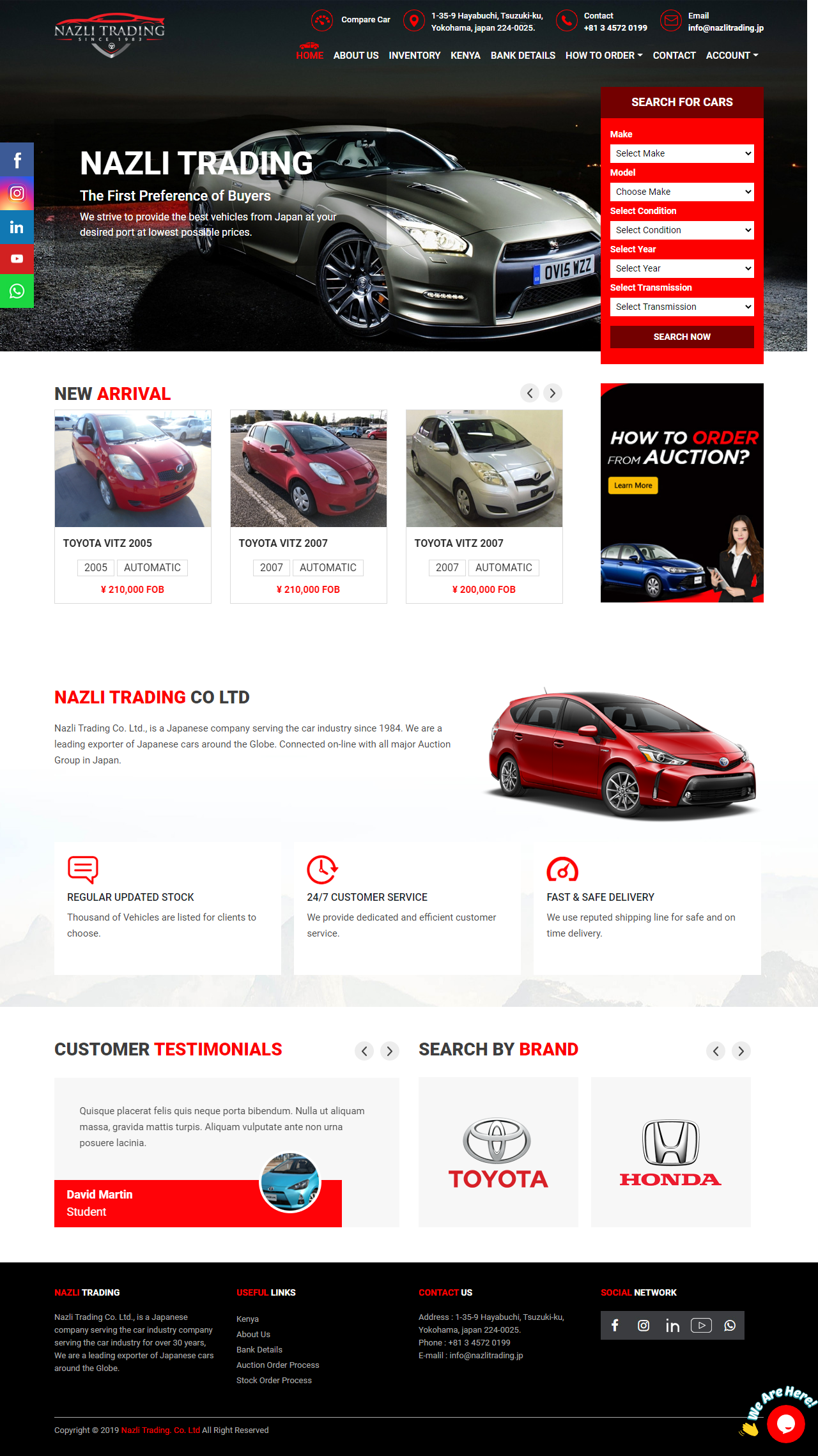 Website development service in US
