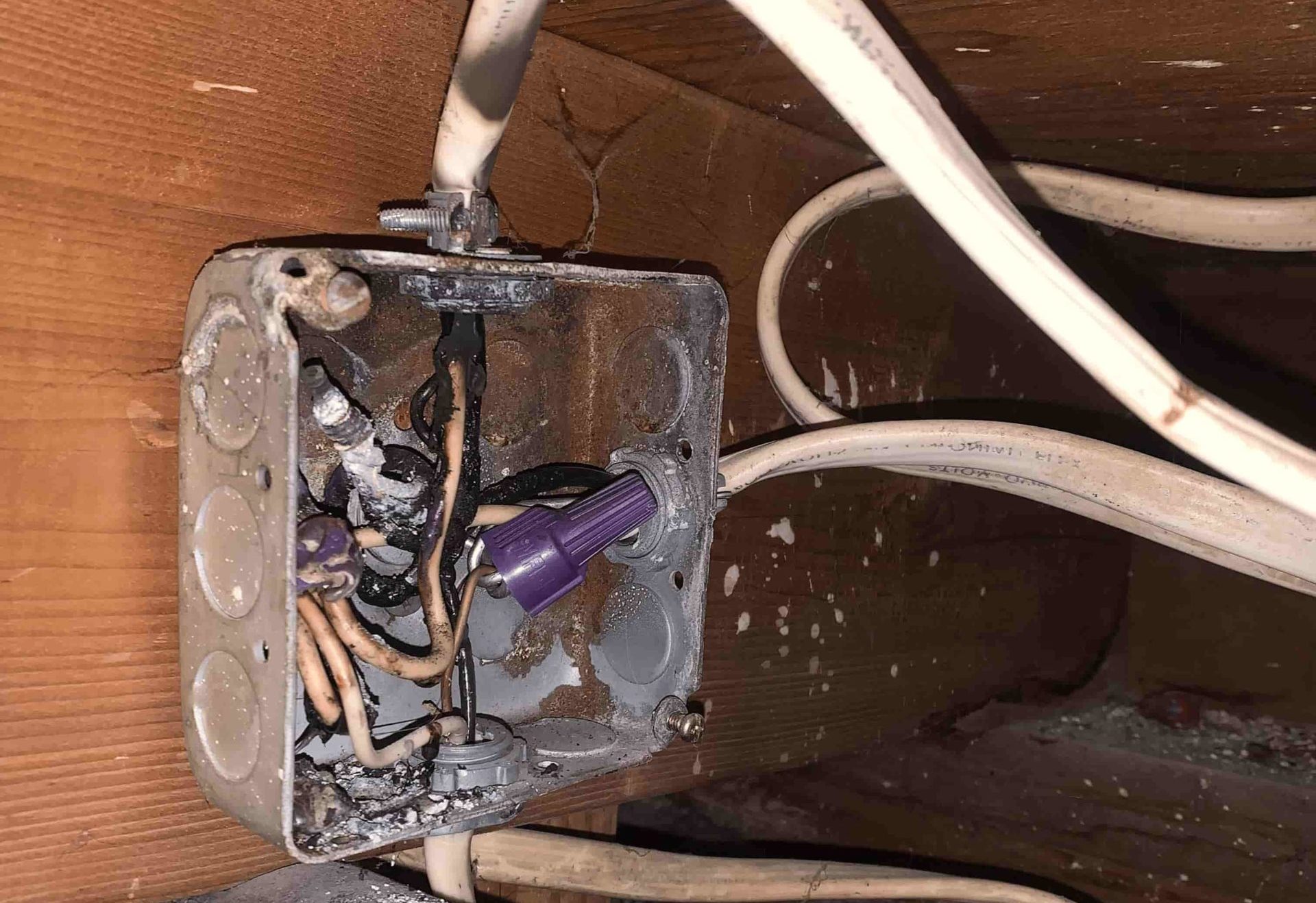 Aluminum Wiring Burned In Box