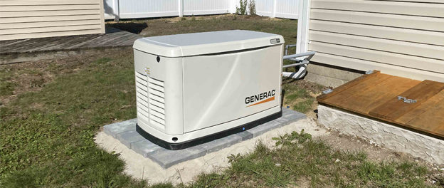 GeneracGeneratorOnMasonryBase