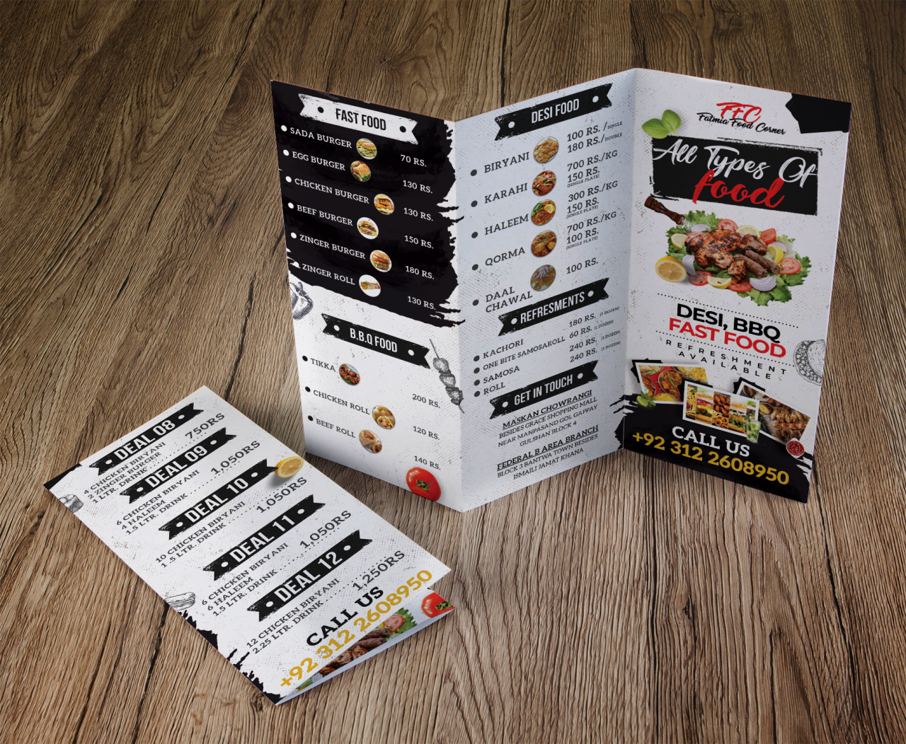 restaurant menu design service